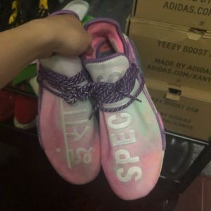 adidas human race nmd pink glow us11